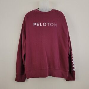 ADIDAS x PELOTON Unisex Size 2XL Maroon French Terry Crew Neck Sweatshirt HE2036
